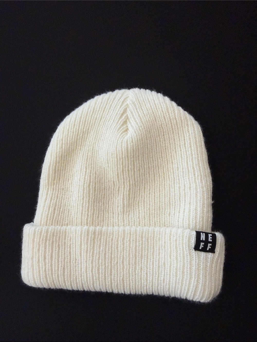 NEFF UNISEX White Beanie Like New